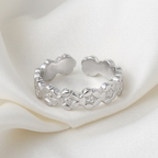 Daisy Flower Ring | Stainless Steel Waterproof