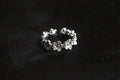 Zirconia Flower Ring | Stainless Steel Waterproof