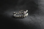 Sparkling Double Open Ring | Waterproof Stainless Steel