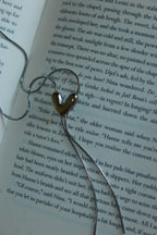 Dainty Heart Lariat Necklace | Waterproof Stainless Steel